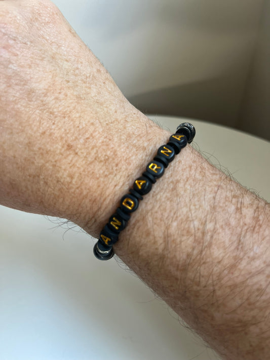 Video of Jess wearing the Abraxos bracelet.