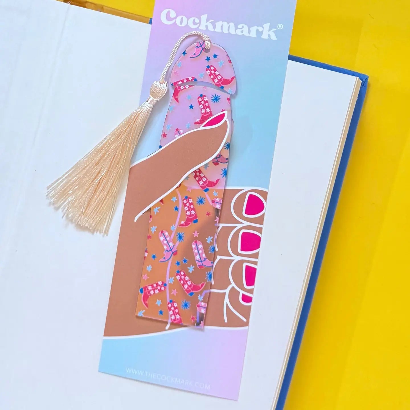 Cowgirl Boots Cockmark Bookmark