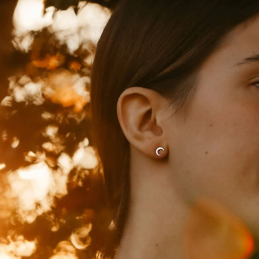 🌙 Star & Crescent Studs