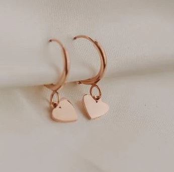 ❤️ Heart Hoop Earrings