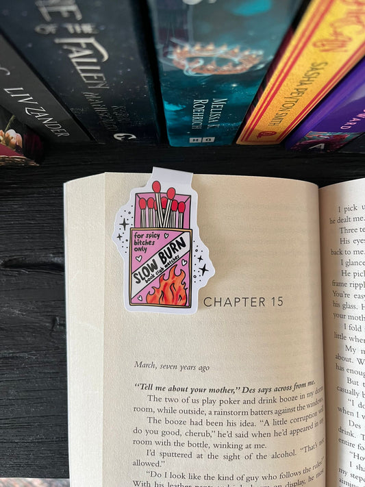Slow Burn Matches Magnetic Bookmark