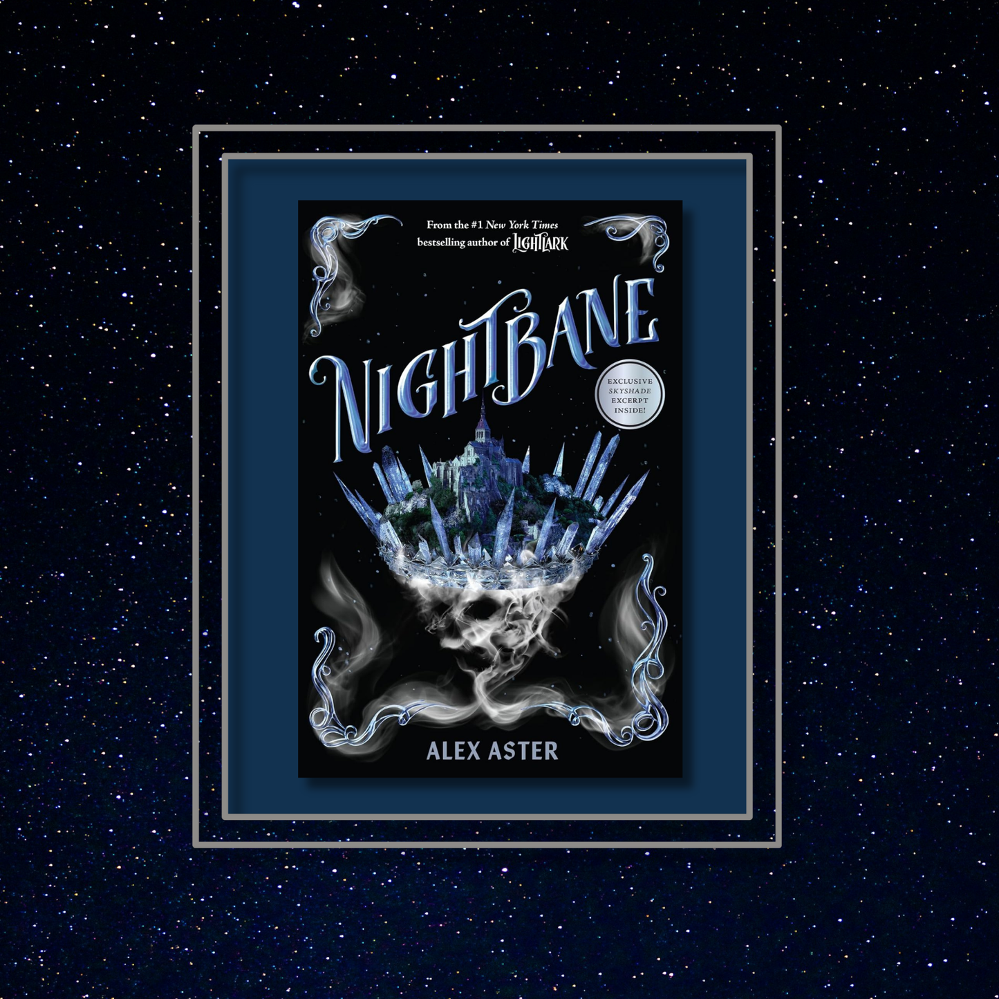 Nightbane cover on a starry night background