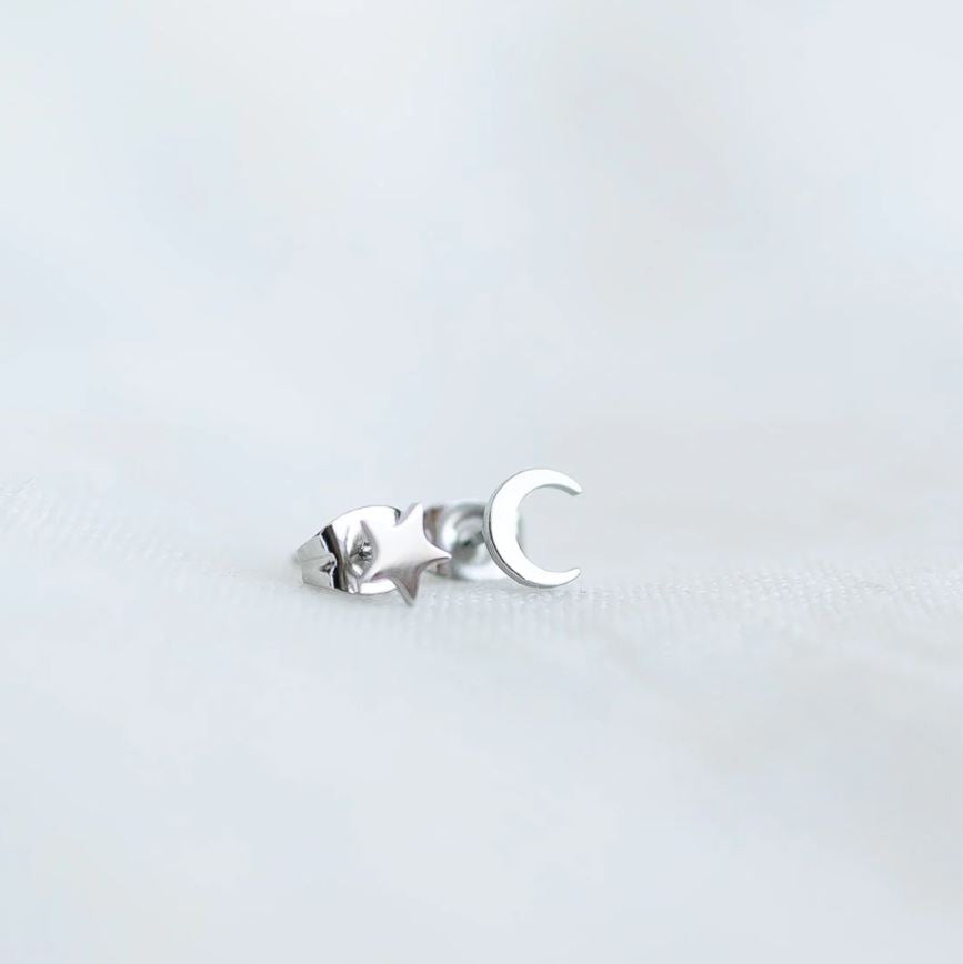 π Star & Crescent Studs