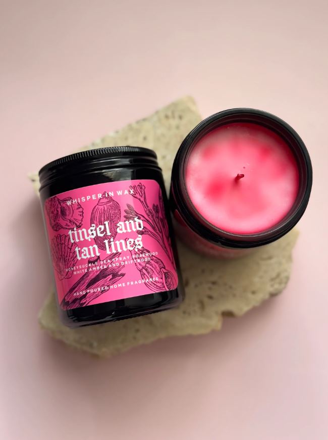 Tinsel and Tan Lines - Christmas Candle