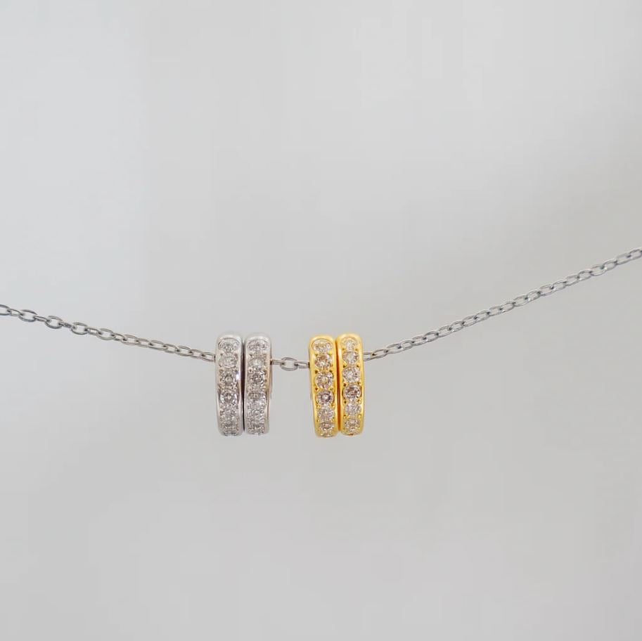 π Mini Twilight Hoop Earrings