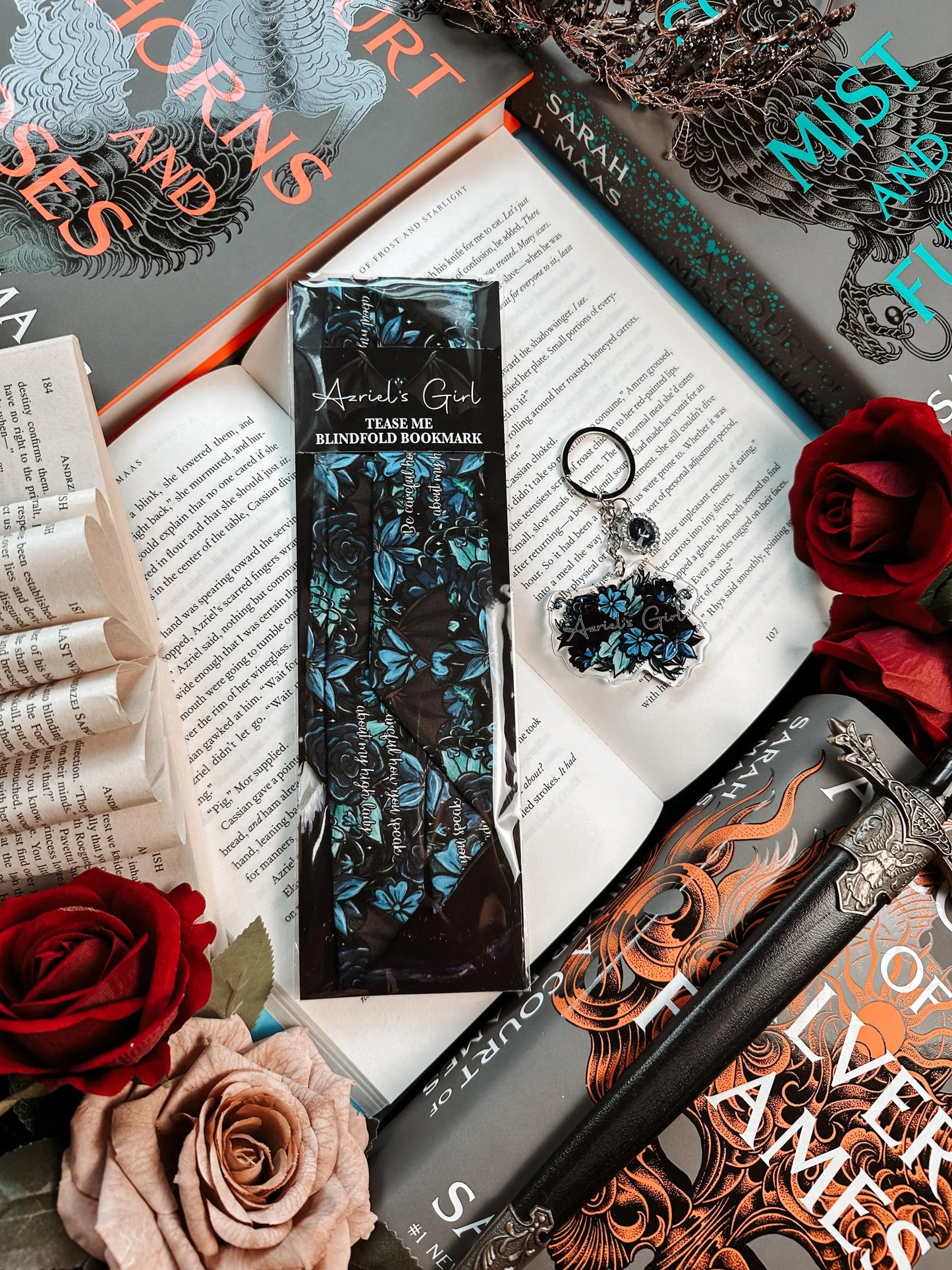 Azriel's Girl - Tease Me Blindfold Bookmark
