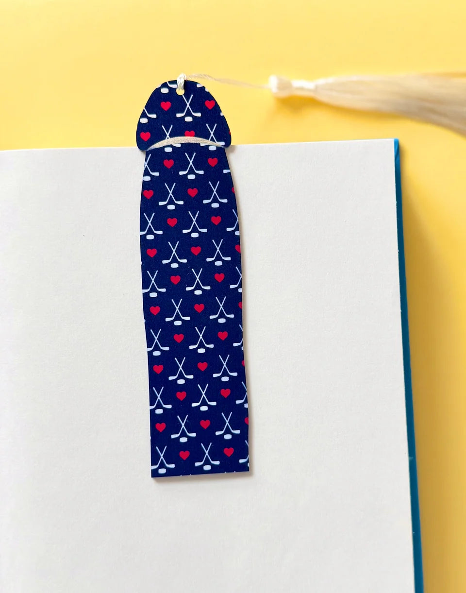 I love Hockey Navy Cockmark