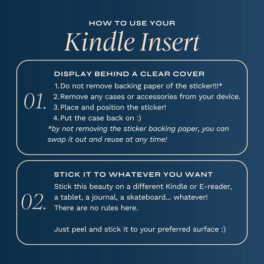 La Lune Kindle Sticker Insert