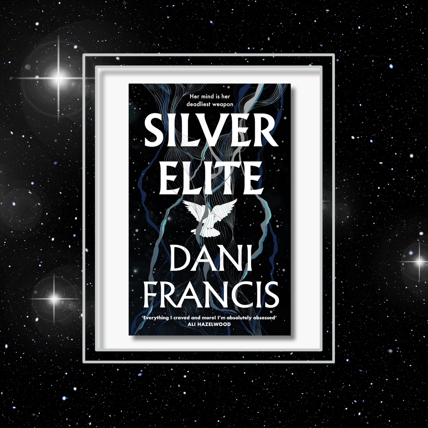 silver_elite_by_dani_francis book cover on a dark starry background