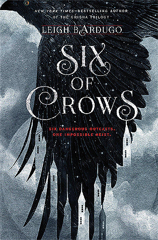 Fantasy novel cover 'Six of Crows' by Leigh Bardugo.