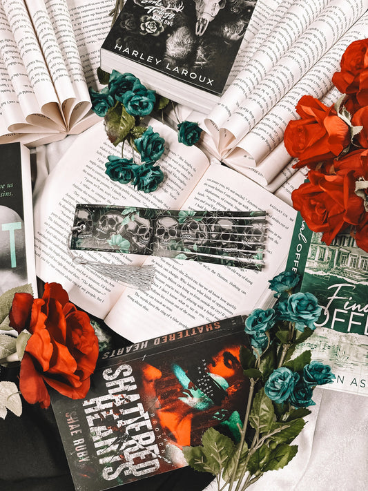 Skull - Spank Me Whip-End Bookmark