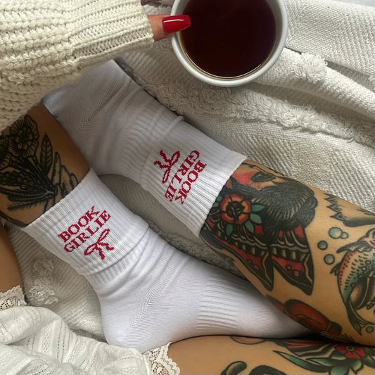 Book Girlie Socks (Red)