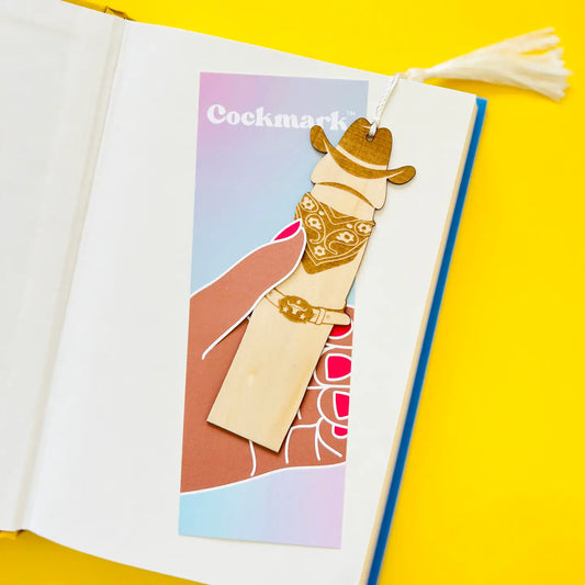 Cowboy Cockmark Bookmark