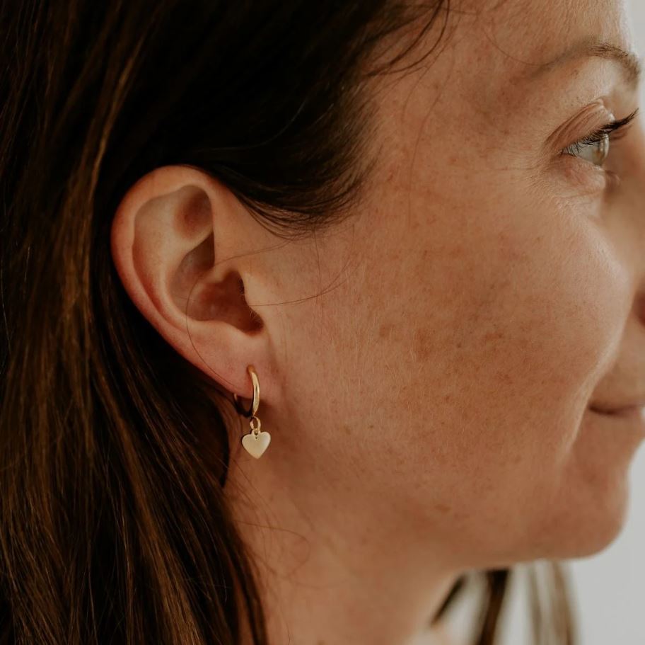 ❤️ Heart Hoop Earrings