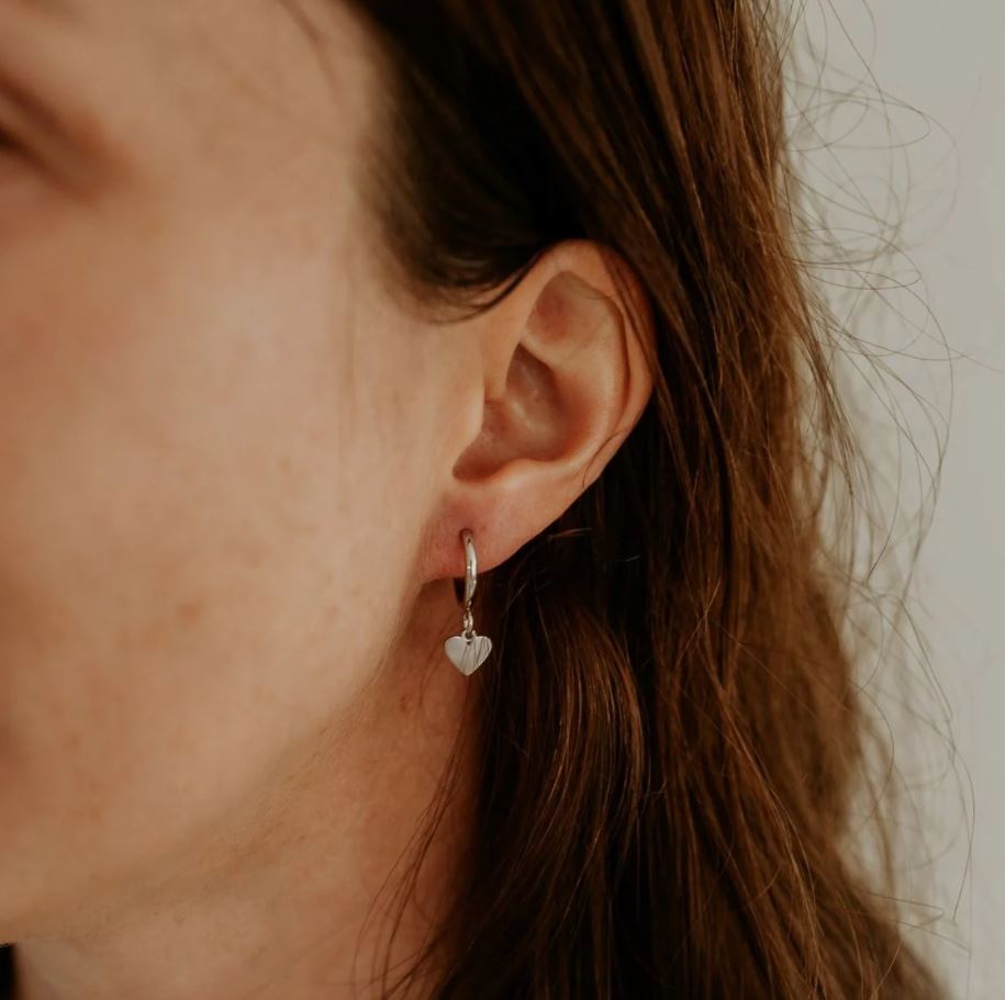 ❤️ Heart Hoop Earrings