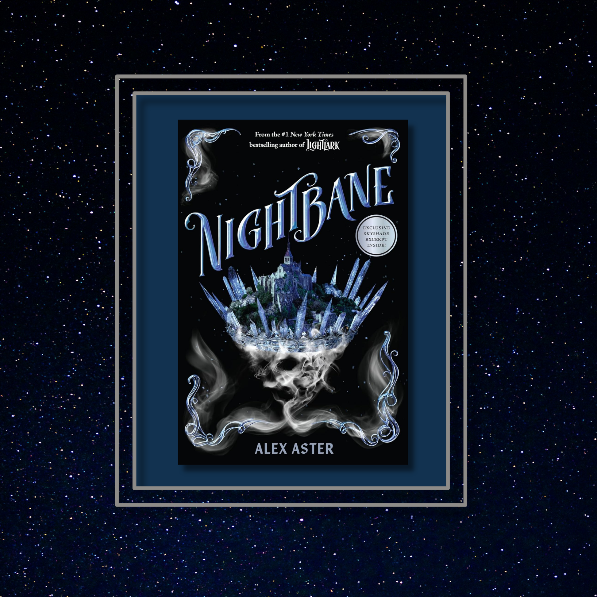 Nightbane cover on a starry night background