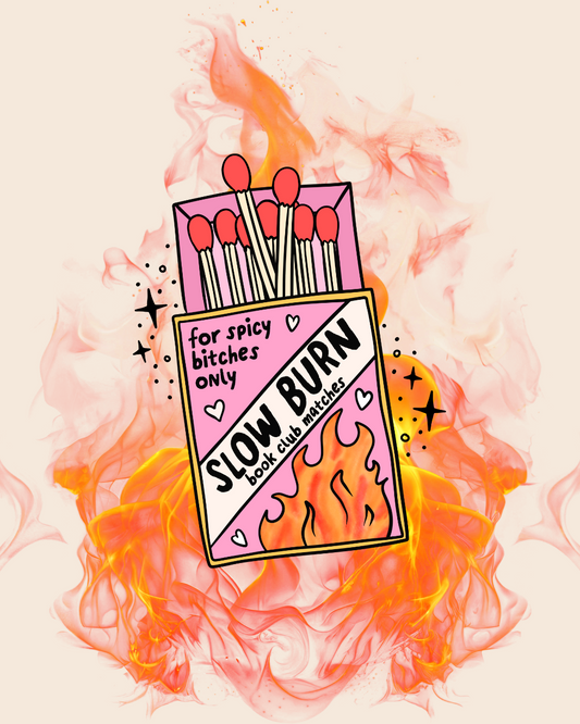 Slow Burn Matches Magnetic Bookmark