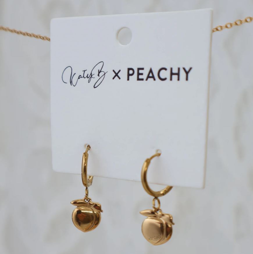 🍑 Peachy Hoop Earrings