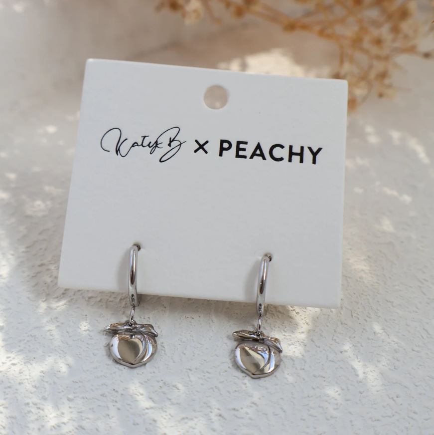 🍑 Peachy Hoop Earrings