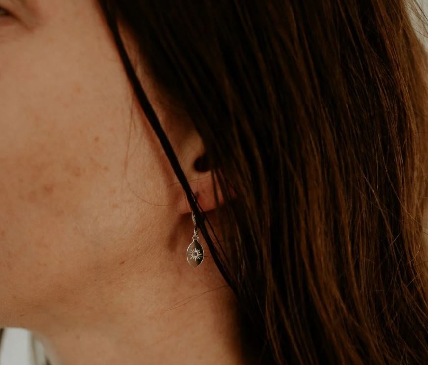 ⭐ Starburst Hoop Earrings