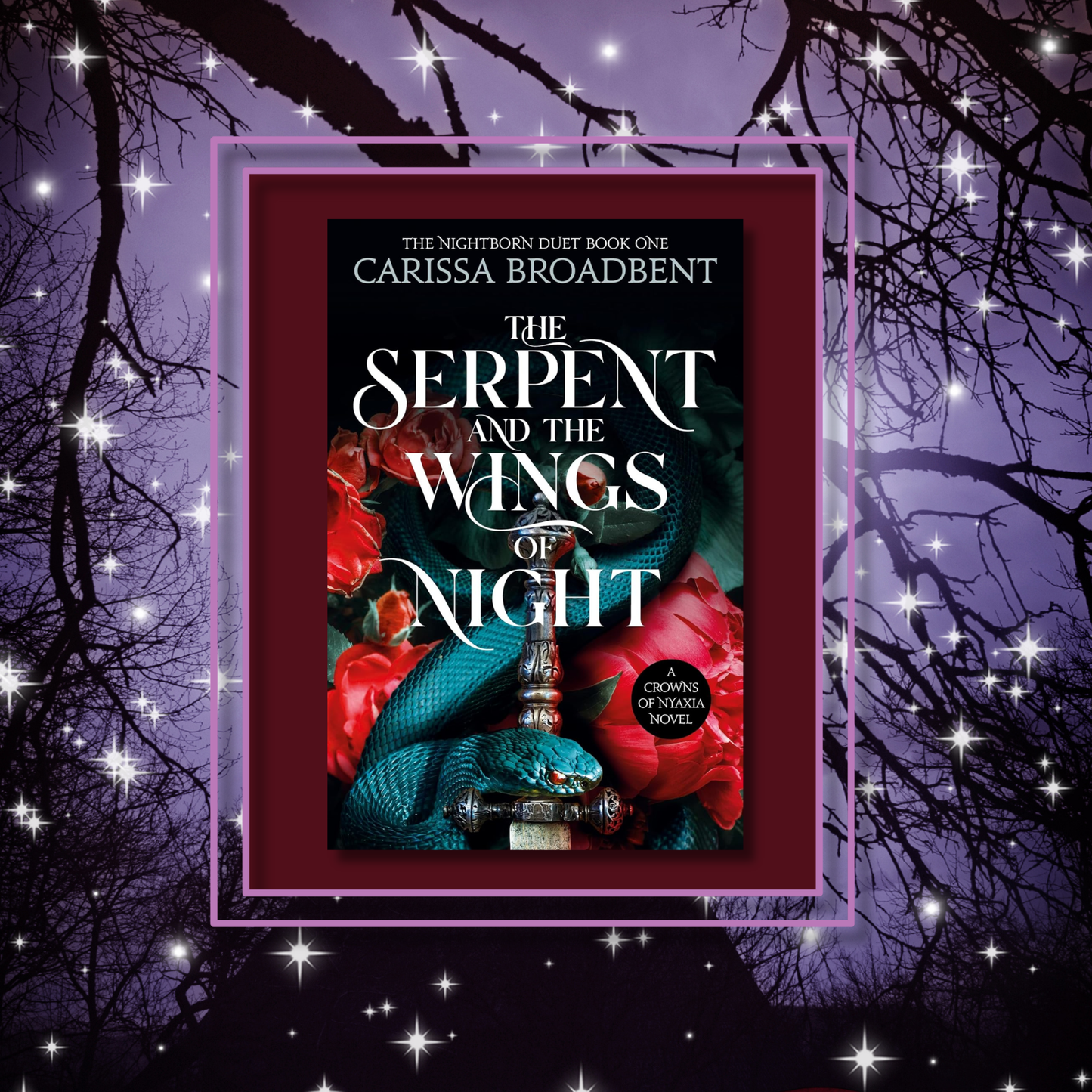 The_serpent_and_the_wings_of_night book cover on a creepy night background