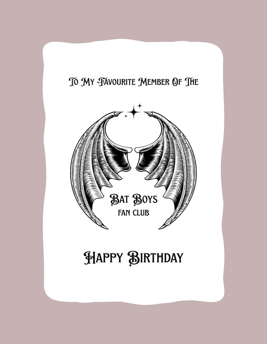 Bat Boy Fan Club Card