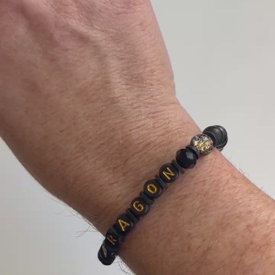 Video of Jess wearing the Book Dragon bracelet