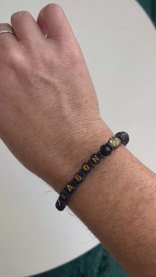 Video of Jess wearing the Book Dragon bracelet