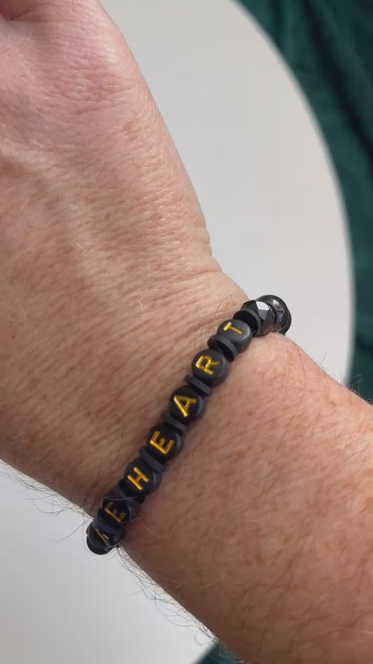 Video of Jess wearing the Fireheart bracelet.